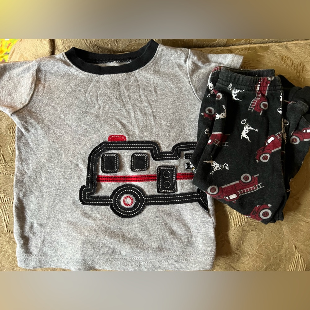 Carters Fire Trucks Cotton short sleeve Pajamas